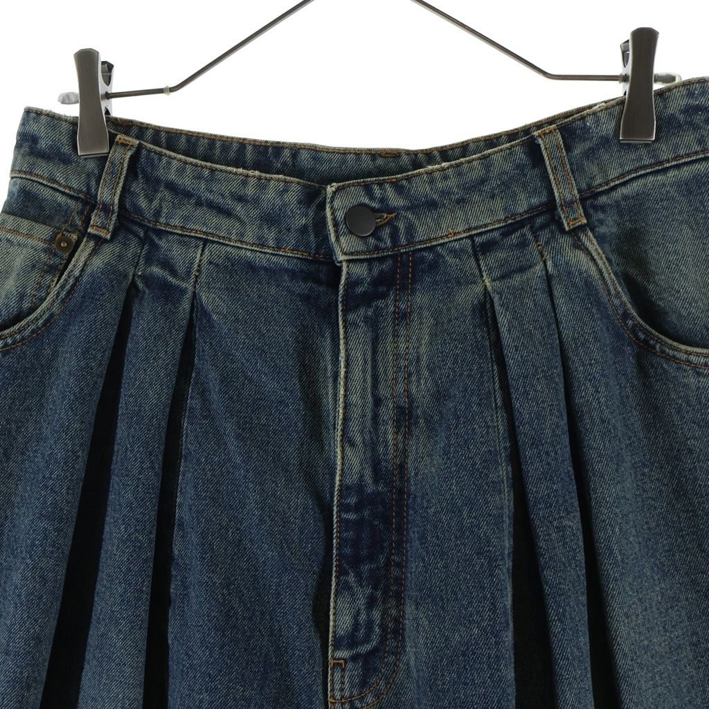 HED MAYNER (ヘドメイナー) 25AW DENIM PANTS ロゴパッチ ジップフライ