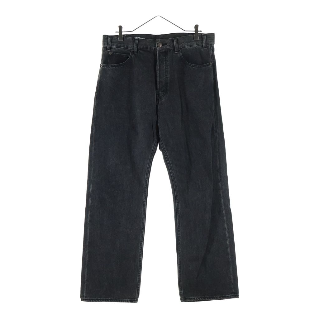 CELINE (セリーヌ) 23AW KURT JEANS カート チャコールウォッシュ加工 ボタンフライストレートレッグジーンズ デニムパンツ ブラック 2N574947F 38CH