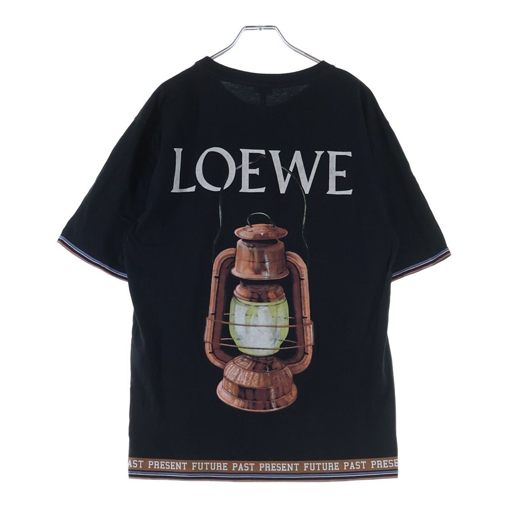 LOEWE (ロエベ) 18AW ロゴプリント クルーネック半袖Tシャツ カットソー ブラック H6289390CR 17,702円