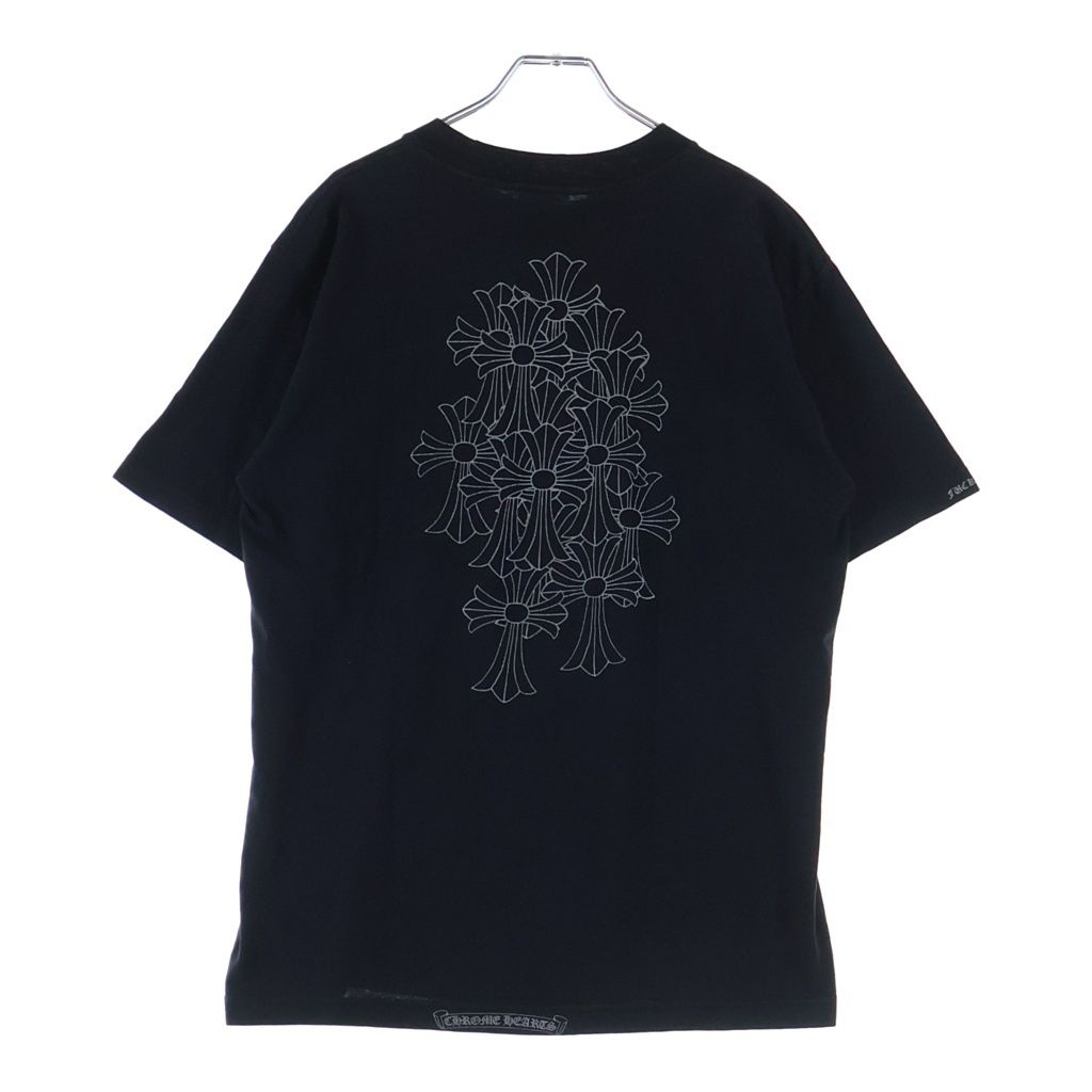CHROME HEARTS (クロムハーツ) OLD S/S TEE オールド バックセメタリークロス ホースシュー胸ポケットプリント 半袖シャツカットソー