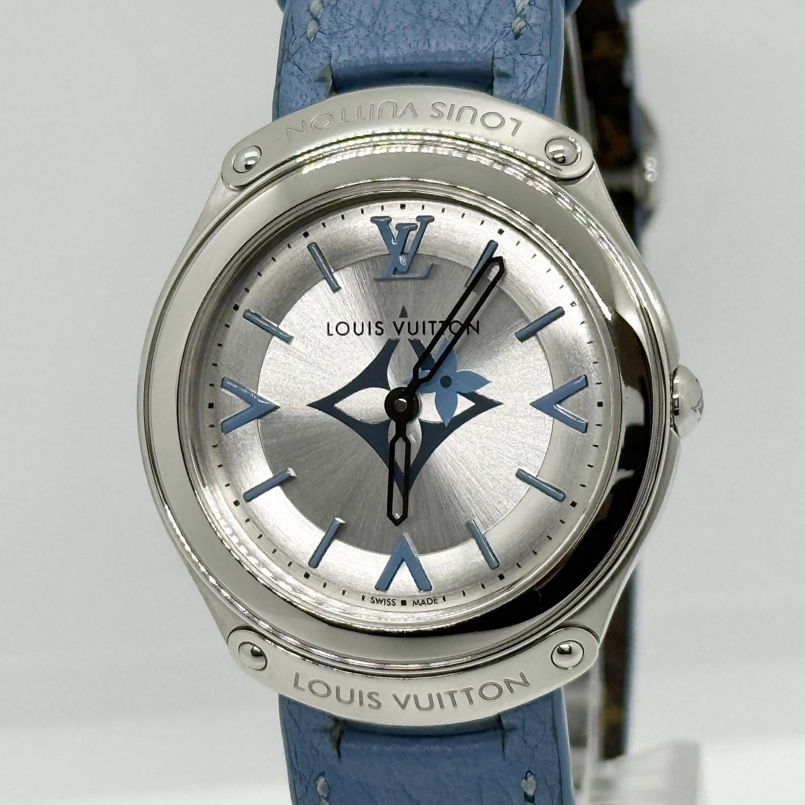 LOUIS VUITTON ルイ・ヴィトン フィフティファイブ 日本限定55本 Q6J04 シルバー QZ レディース 腕時計 稼働品