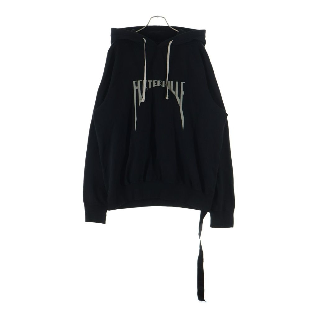 DRKSHDW (ダークシャドウ) Oversized Hoodie プルオーバースウェットパーカー フーディー ブラック DU02D2282-FEP1P