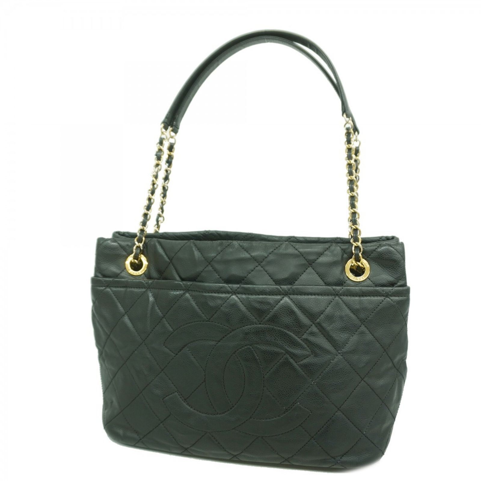 シャネル(Chanel) シャネル トートバッグ・チェーントート マトラッセ キャビアスキン ブラック レディース 126,404円