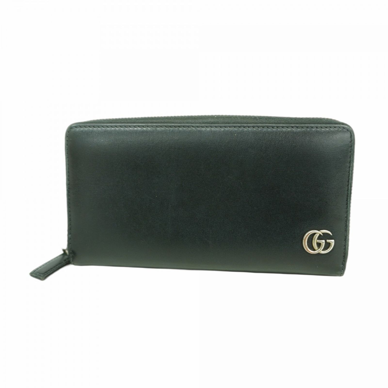 グッチ(Gucci) グッチ 長財布 GGマーモント 428736 レザー ブラック メンズ