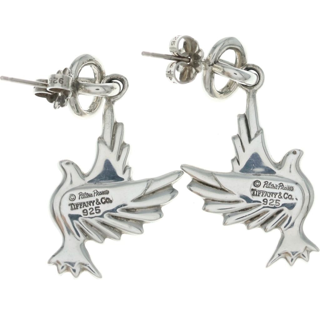 TIFFANY & Co. (ティファニー) ピジョン クロス ピアス 925 シルバー
