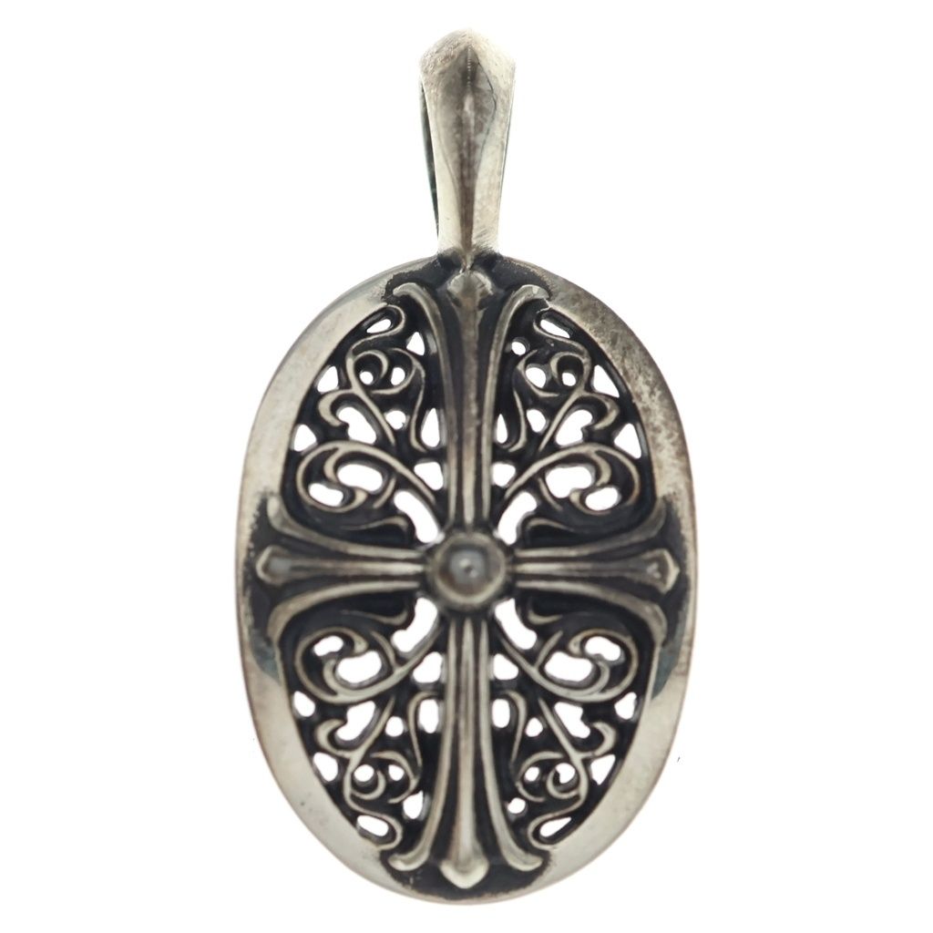 CHROME HEARTS (クロムハーツ) TINY CLSC OVAL タイニークラシックオーバル ペンダントトップ シルバー