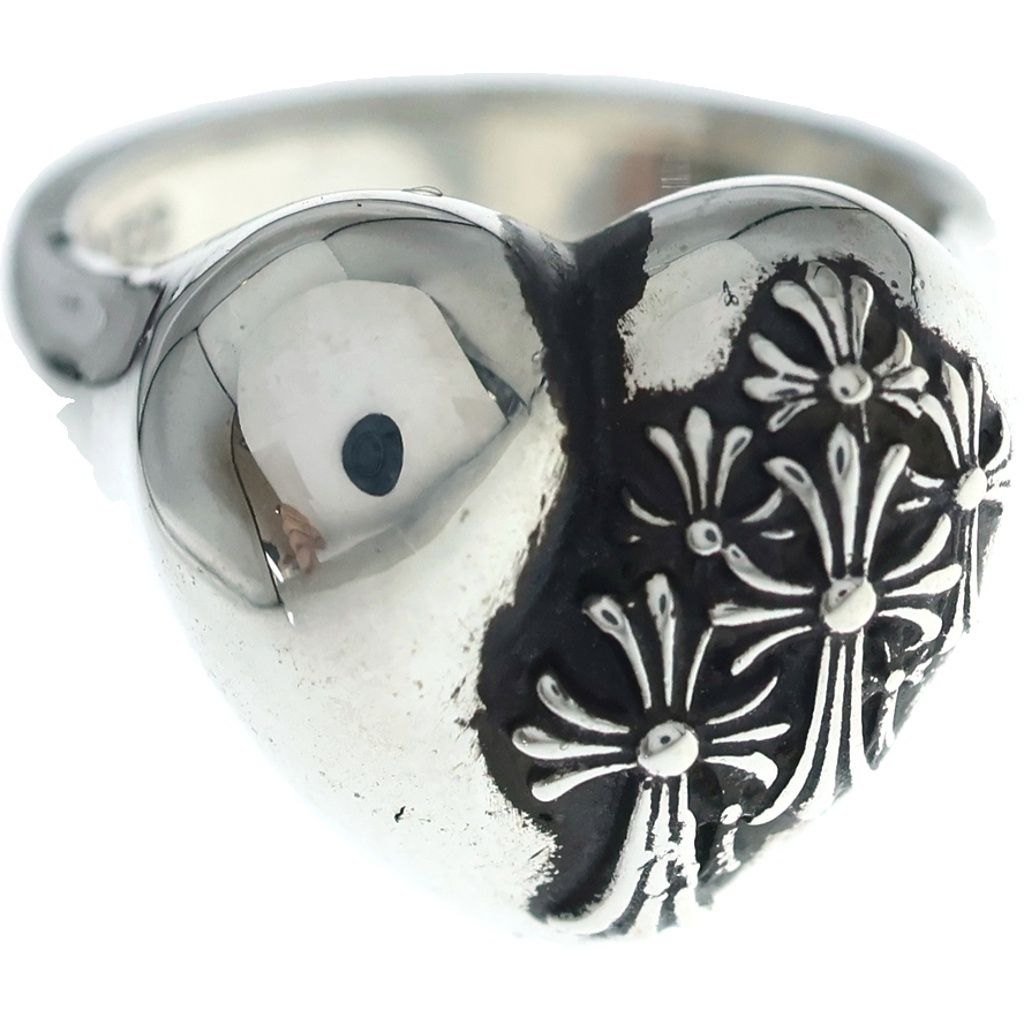 CHROME HEARTS (クロムハーツ) R.I.P HEART RING アール・アイ・ピー ハート リング シルバー