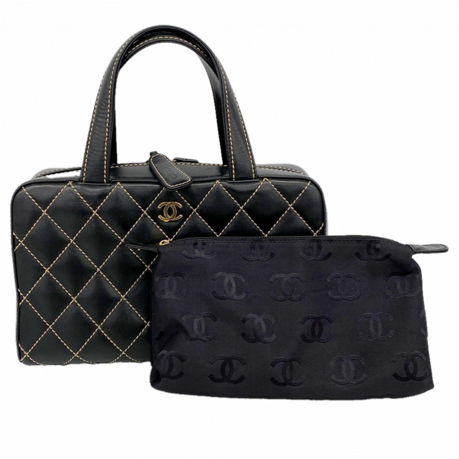 シャネル(Chanel) シャネル トートバッグ ワイルドステッチ レザー