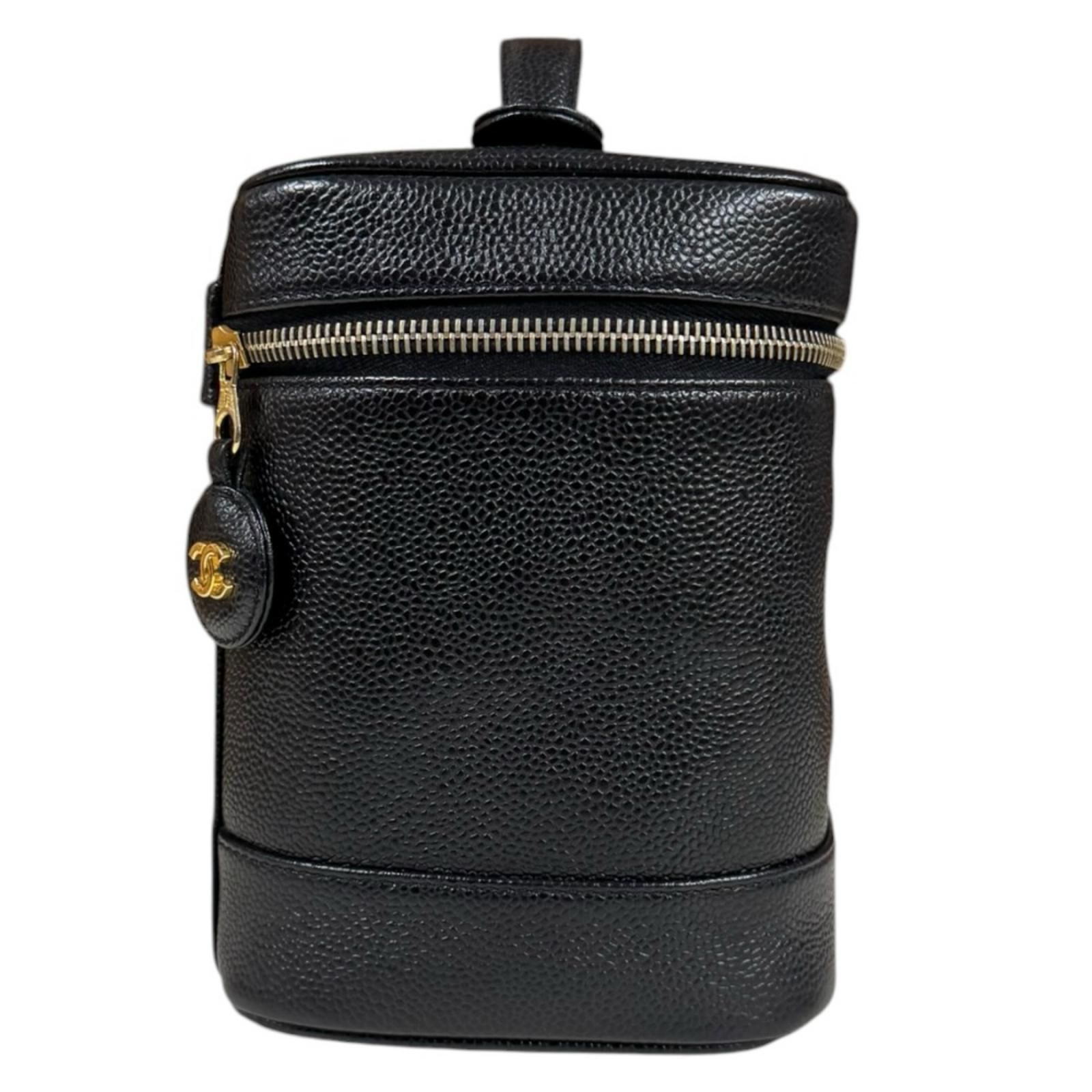CHANEL シャネル バニティ キャビアスキン ショルダー メイク CC 61