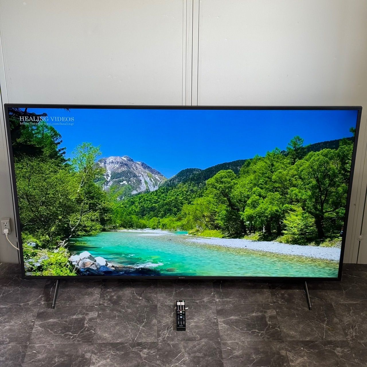 中古品のSONY製4K液晶テレビ・KJ-75X8000H・2020年製です。 地域限定送料込！美品 2020年製 SONY BRAVIA KJ-75X8000H 75V型 4K液晶