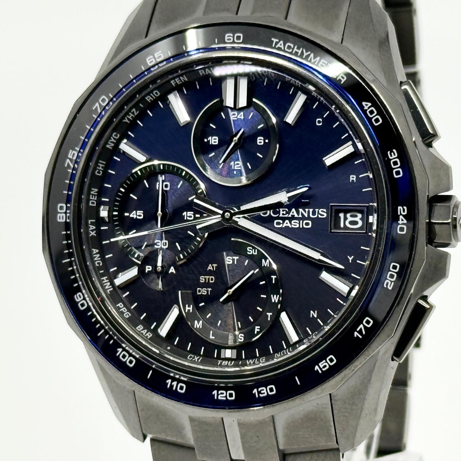 CASIO カシオ OCEANUS オシアナス OCW-S7000 FB3D88 ブルー ソーラー メンズ 腕時計 稼働品