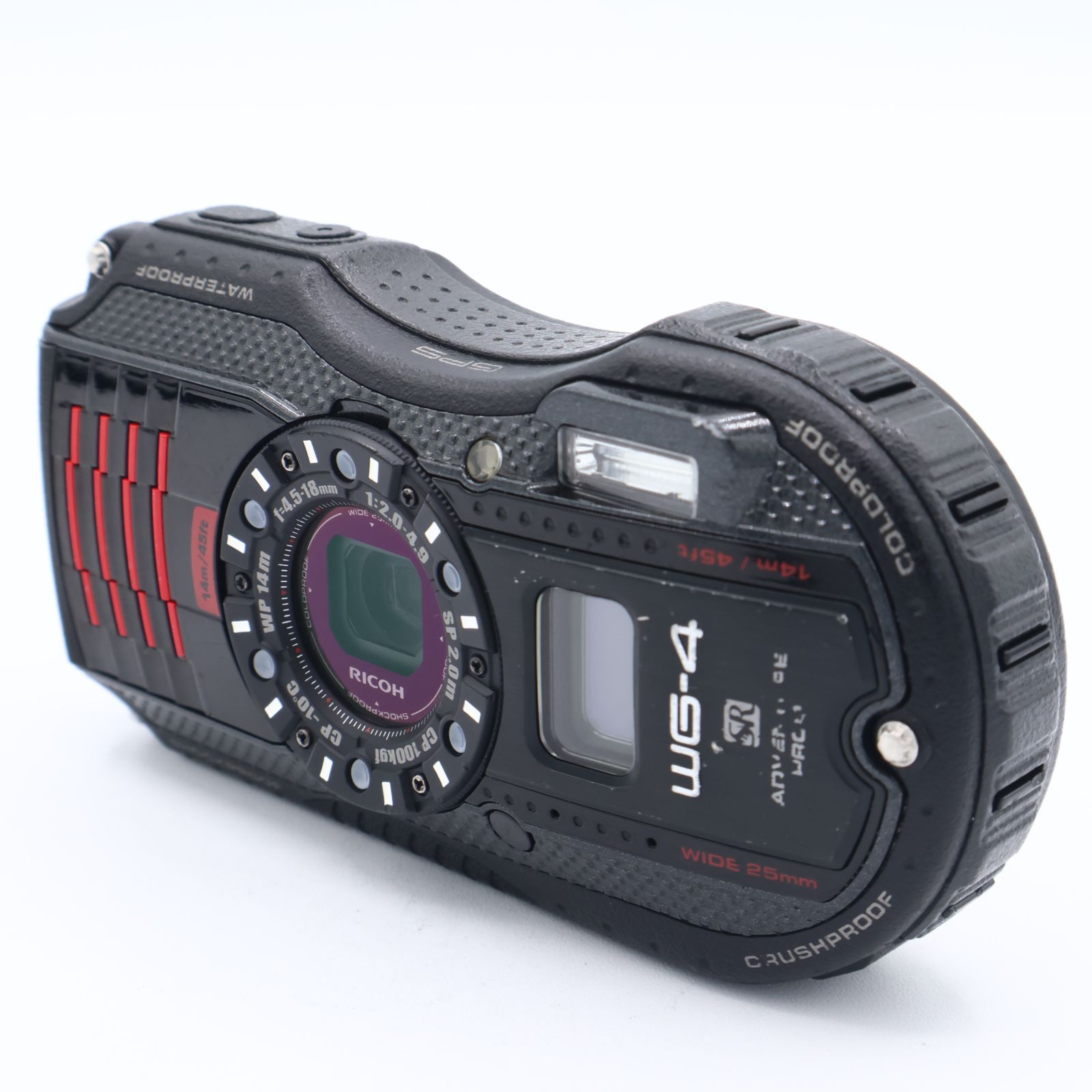 RICOH リコー 防水デジタルカメラ RICOH WG-4GPS ブラック 防水14m耐