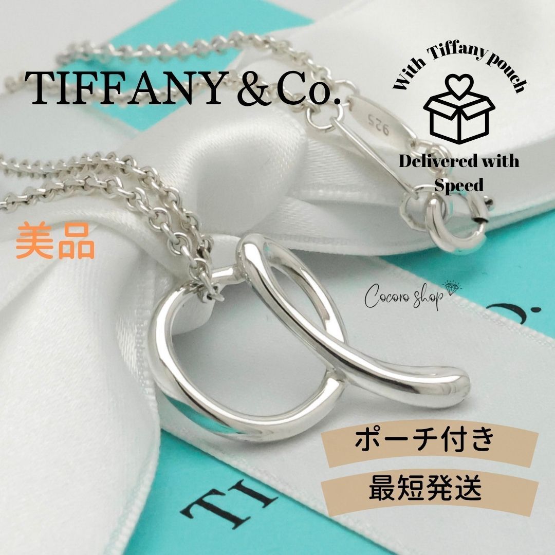 【美品】ティファニー TIFFANY&Co. ミディアム ノーツ レター A イニシャル ネックレス AG925