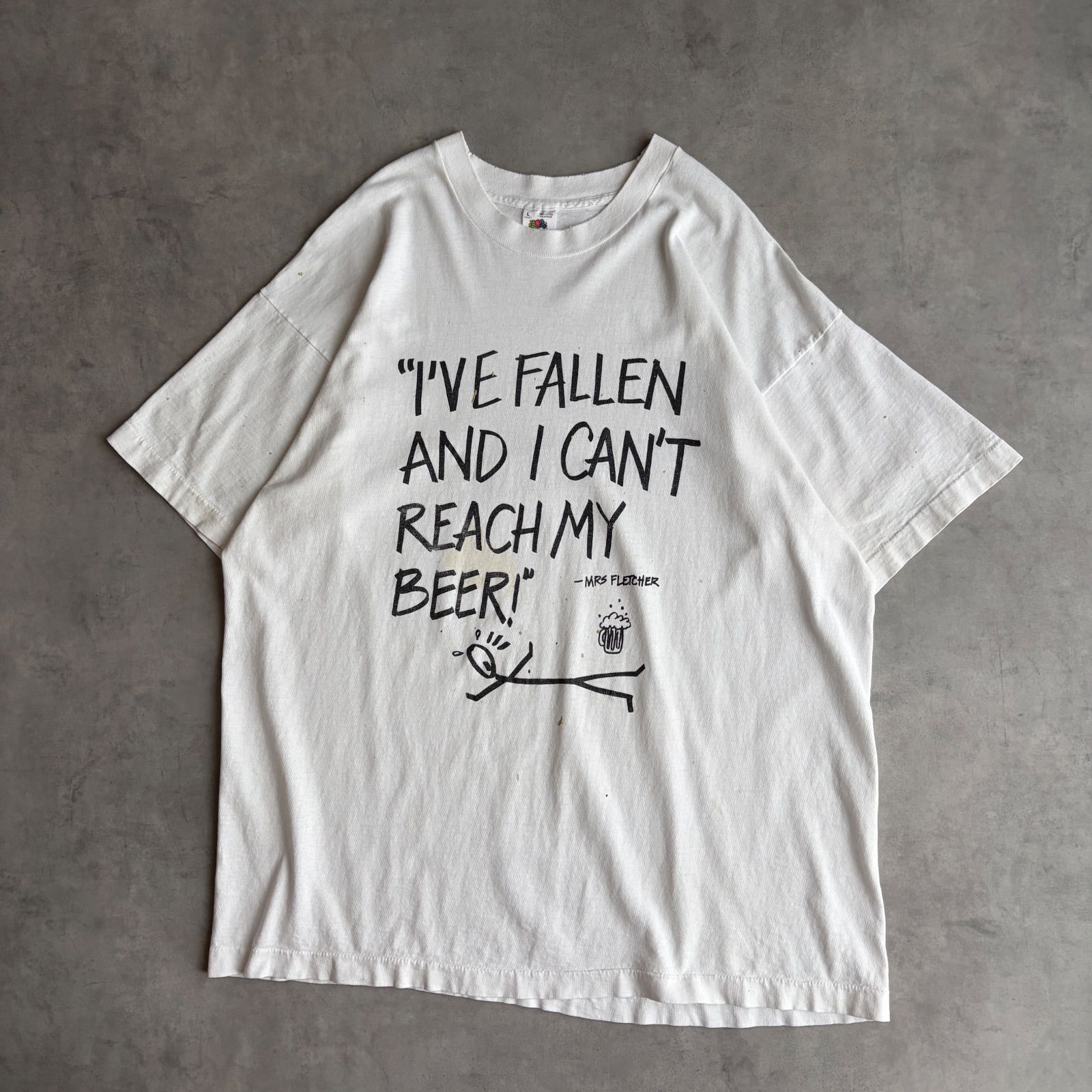 90s USA製 FRUIT OF THE LOOM ジョークTシャツ “I