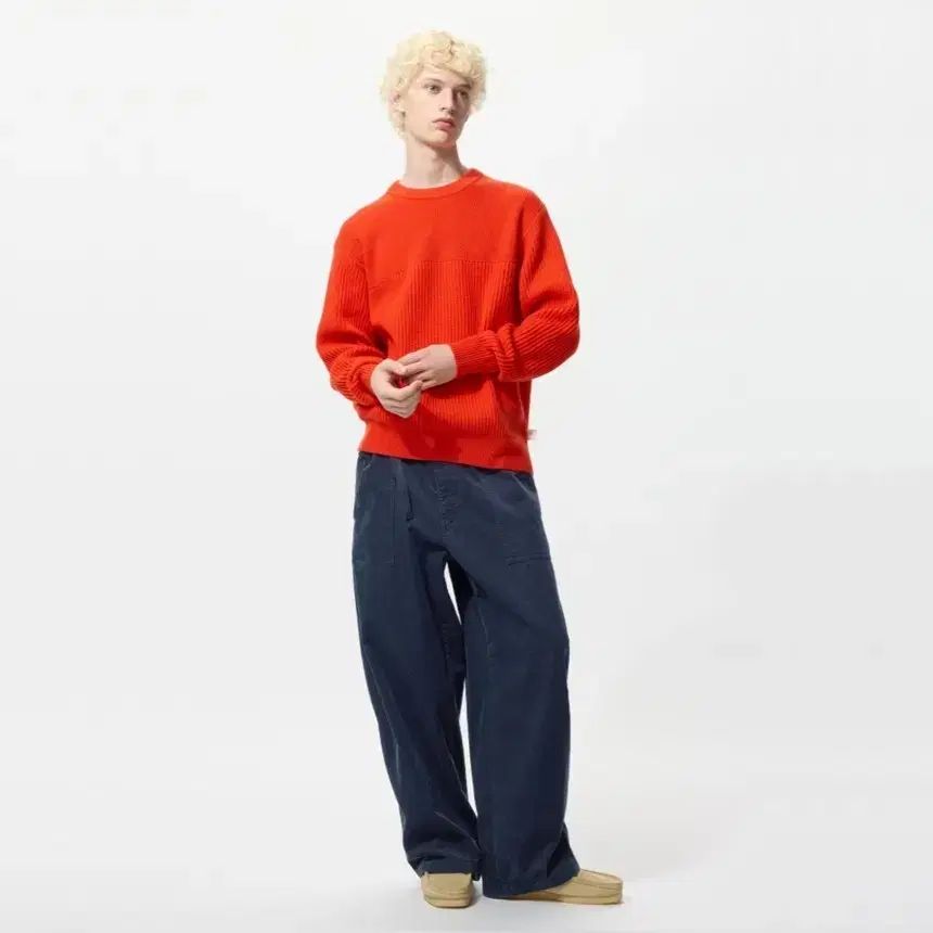 UNIQLO ユニクロ Kinloch Anderson(キンロックアンダーソン) コーデュロイ パンツ ネイビー