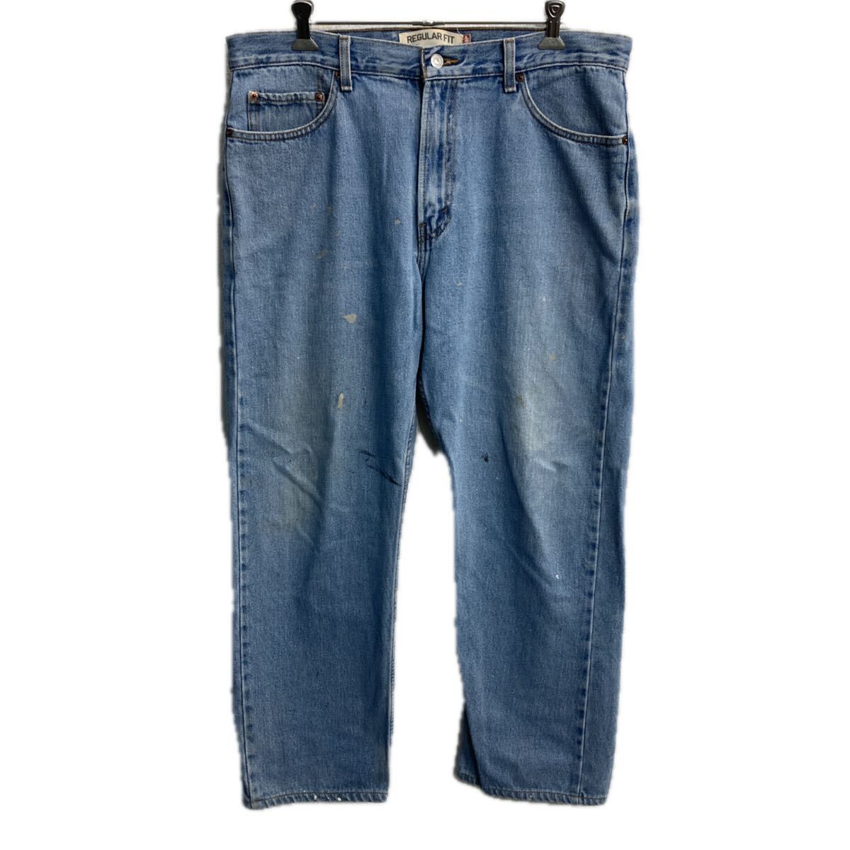 Levi's 505 デニムパンツ W36 ブルー リーバイス ジップアップ レギュラーフィット ゴールデンサイズ アメカジ デニム ジーンズ 2605-404