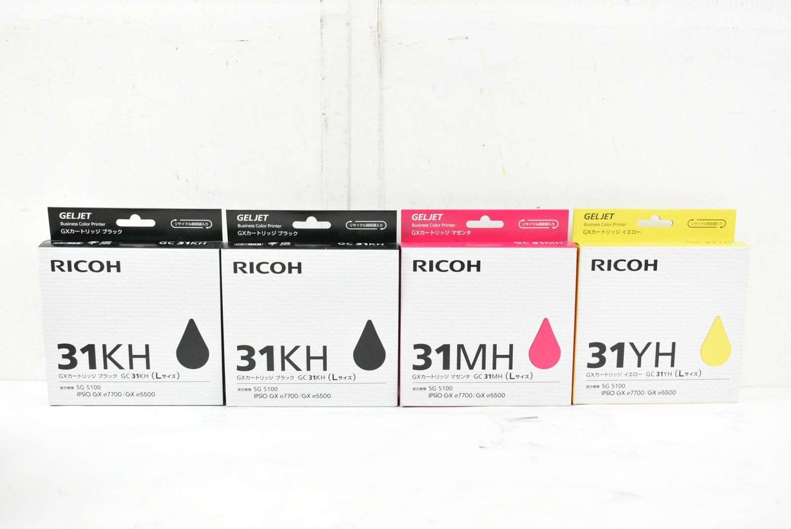 未使用 リコー 純正 トナー GC31 3色4箱（マゼンタ・イエロー・ブラック） RICOH ITOZYM4V3SOD-D-L04-byebye