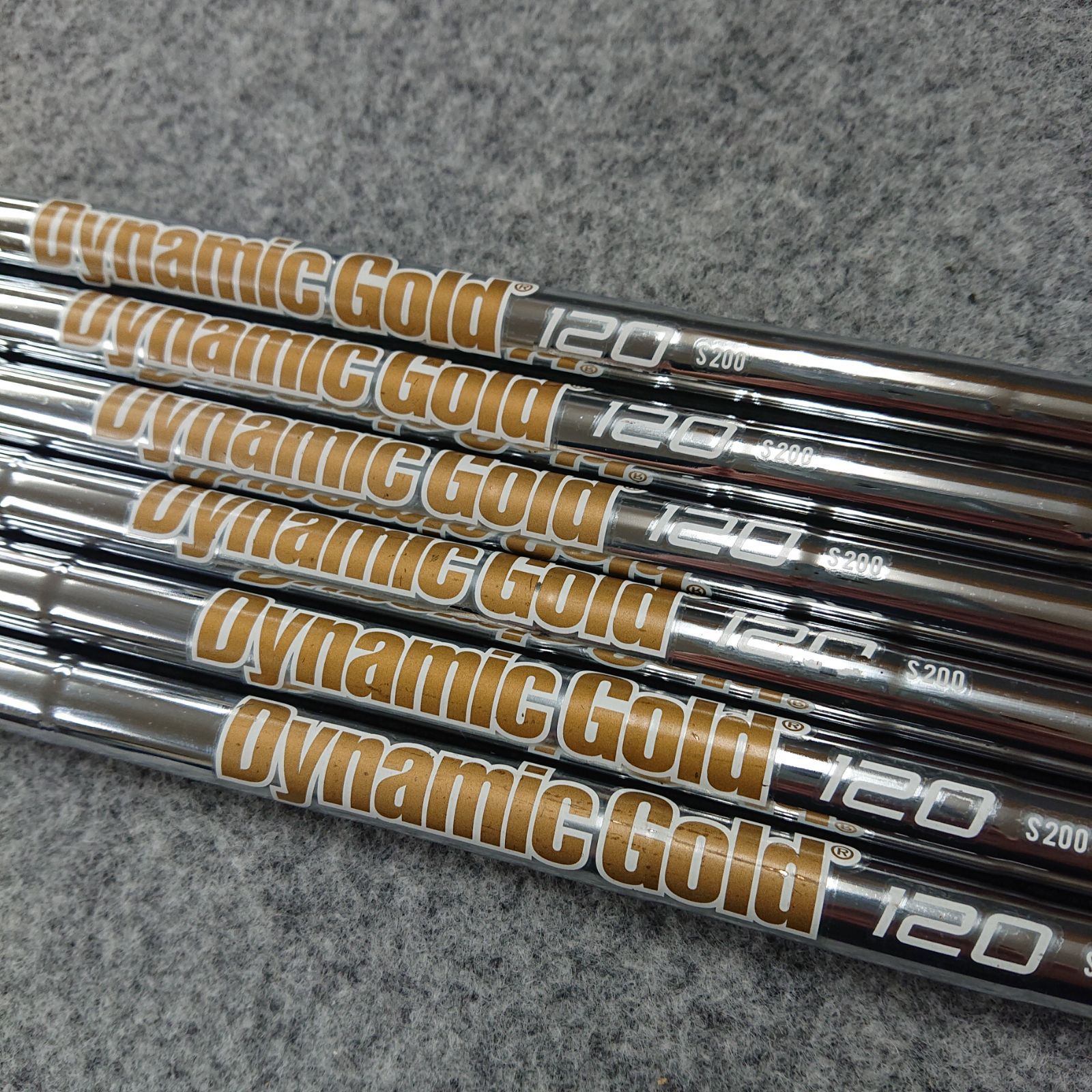 S200 120 Gold Dynamic シャフト 7本セット4〜PW シャフト S200 美品⭐︎ダイナミックゴールド120 6本セット クラブ