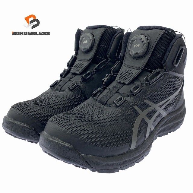 ☆未使用 箱なし☆ASICS アシックス CP122 BOA 1273A117 ブラック×ガンメタル 26.0cm ウィンジョブ WIDE 安全靴 作業靴128032