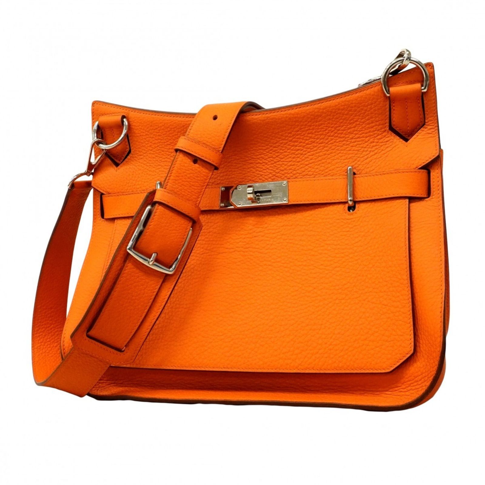 エルメス(Hermes) エルメス ショルダーバッグ ジプシエール34 トリヨンクレマンス オレンジ □O刻印レディース