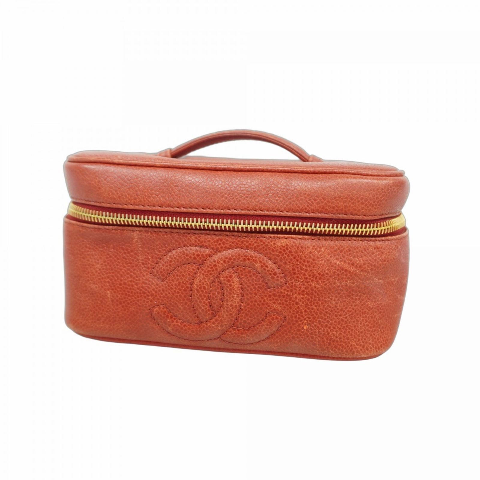 シャネル(Chanel) シャネル ハンドバッグ・バニティバッグ キャビアスキン レッド レディース