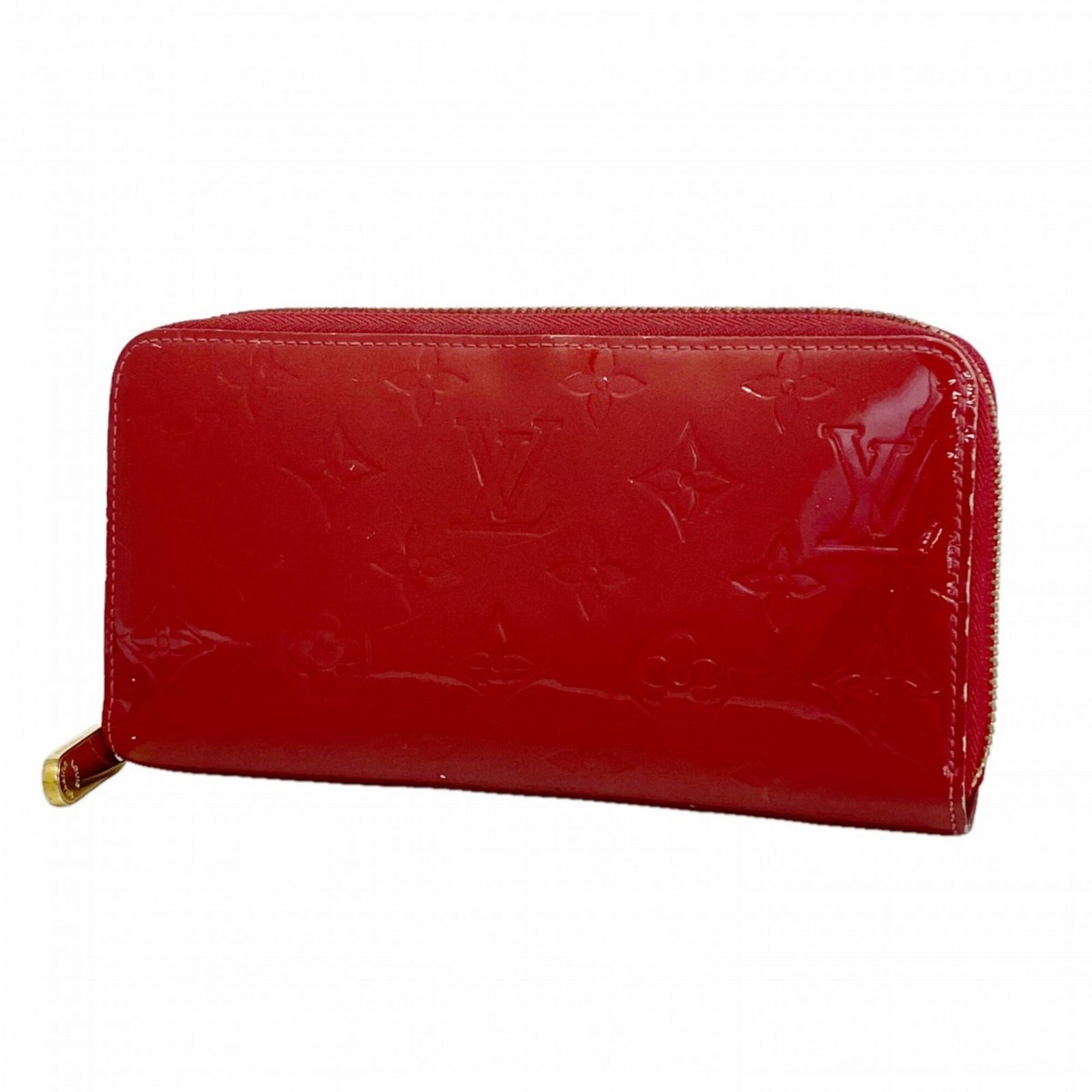 ルイ・ヴィトン(Louis Vuitton) ルイ・ヴィトン 長財布 ヴェルニ ジッピーウォレット M91732 ルージュグルナディーヌメンズ レディース