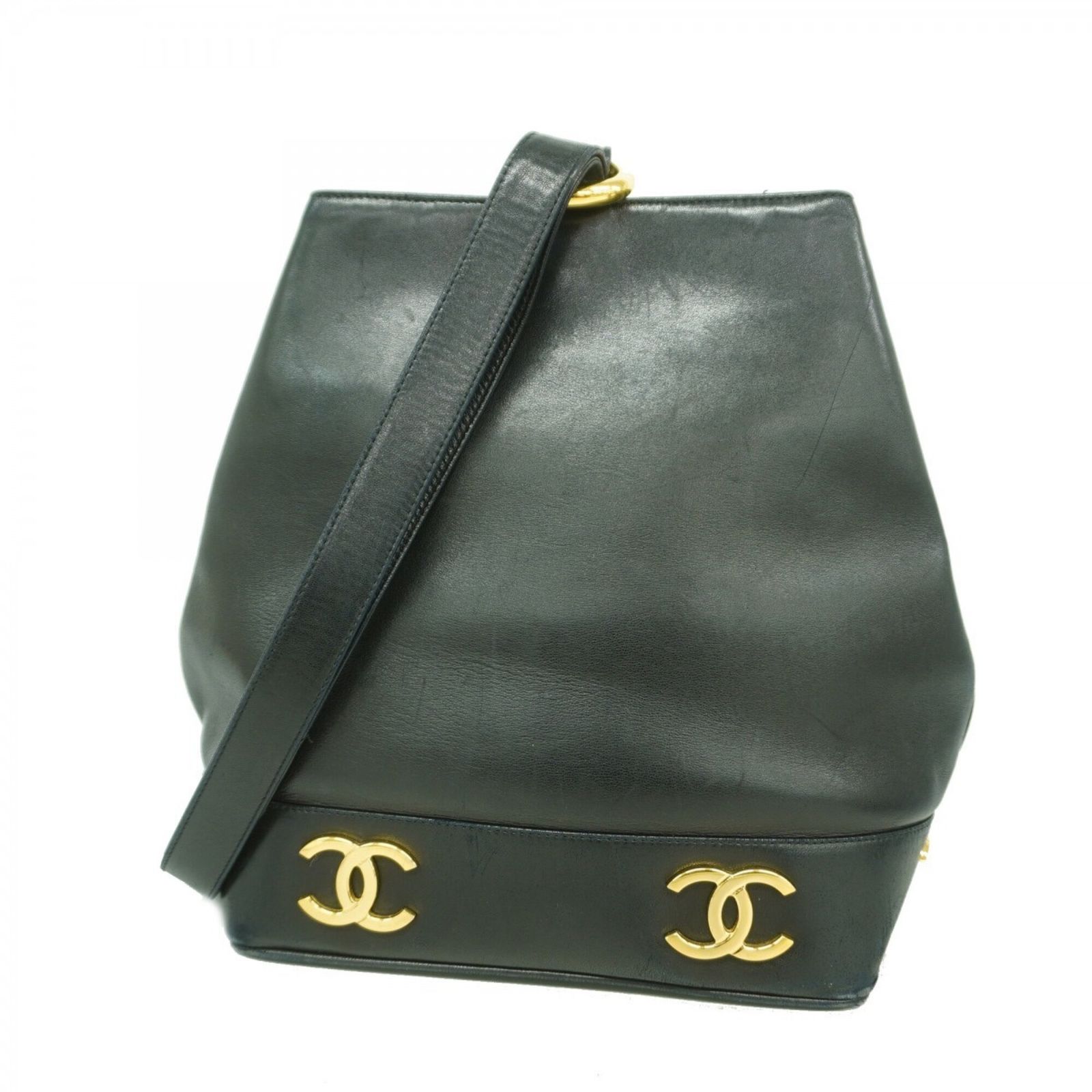シャネル(Chanel) シャネル ショルダーバッグ ラムスキン ブラック レディース