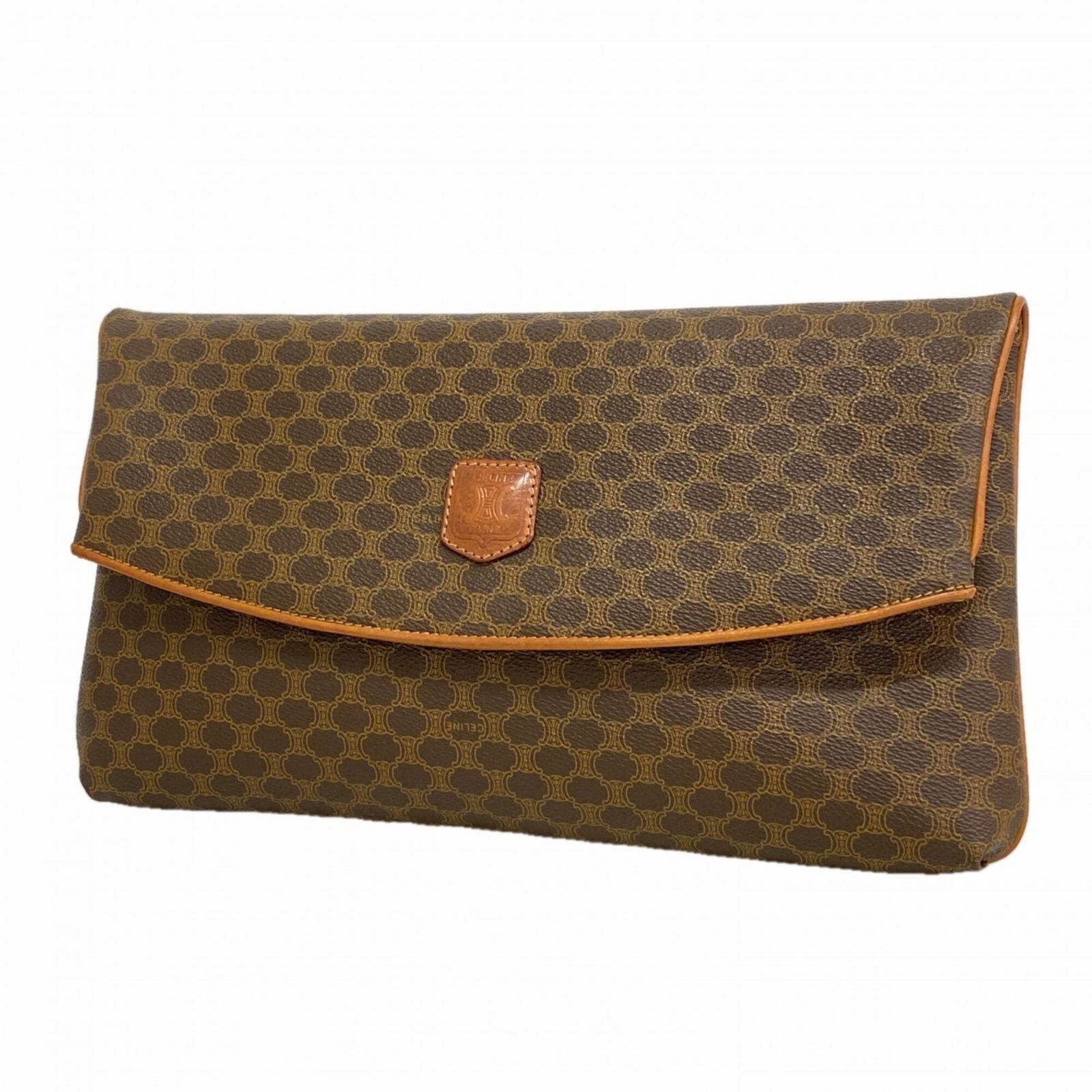 セリーヌ(Celine) セリーヌ クラッチバッグ マカダム ブラウン メンズ レディース
