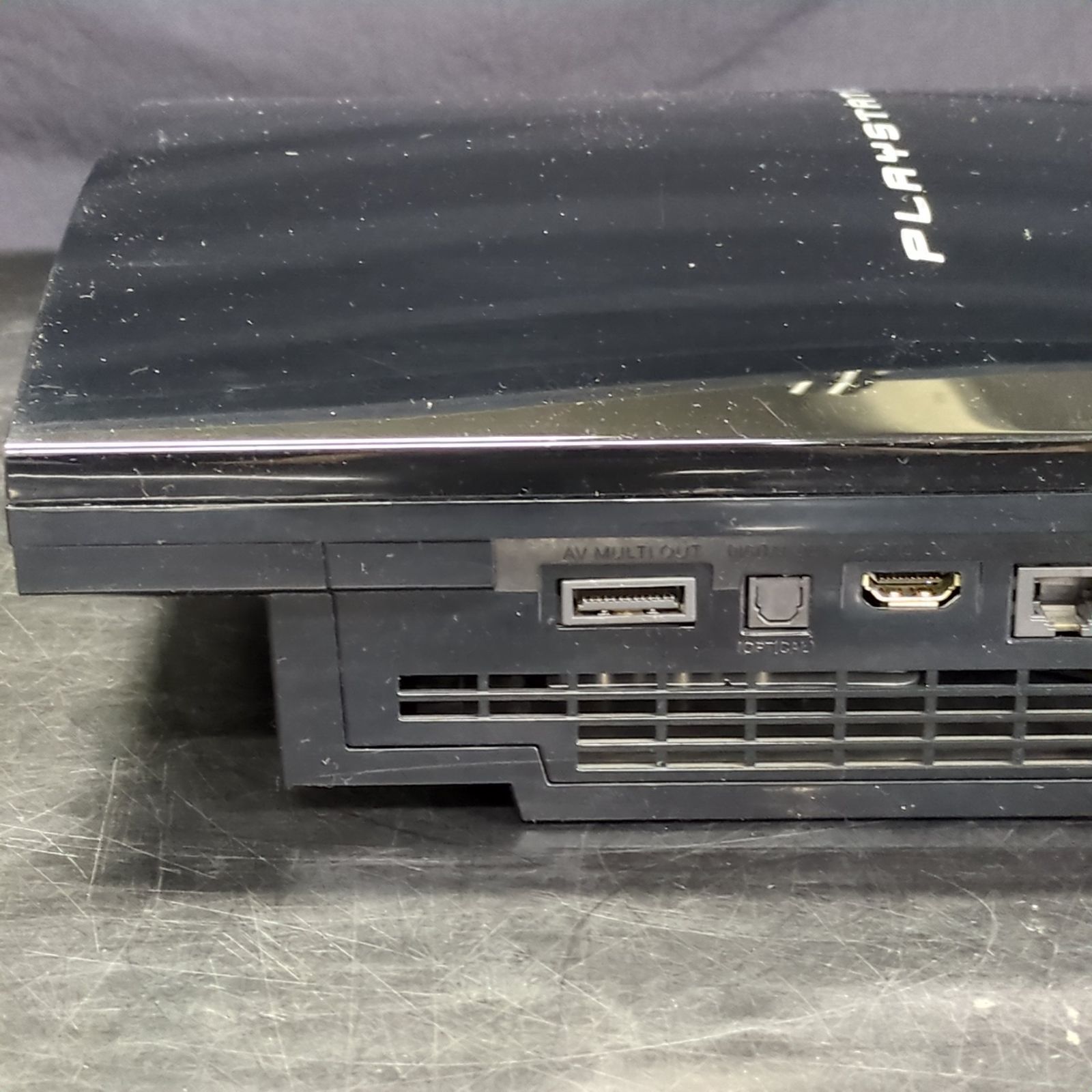 D14640】ジャンク PS3本体 40GB CECHH00 クリアブラック 箱、取説付き