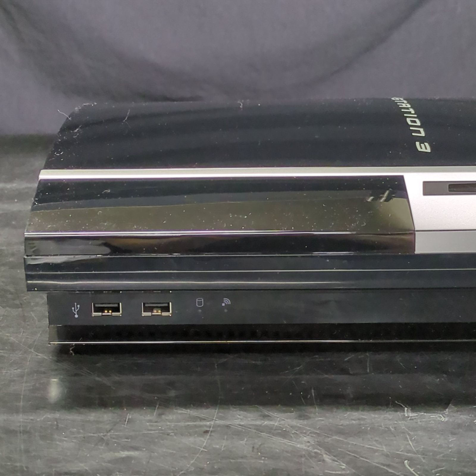 D14640】ジャンク PS3本体 40GB CECHH00 クリアブラック 箱、取説付き