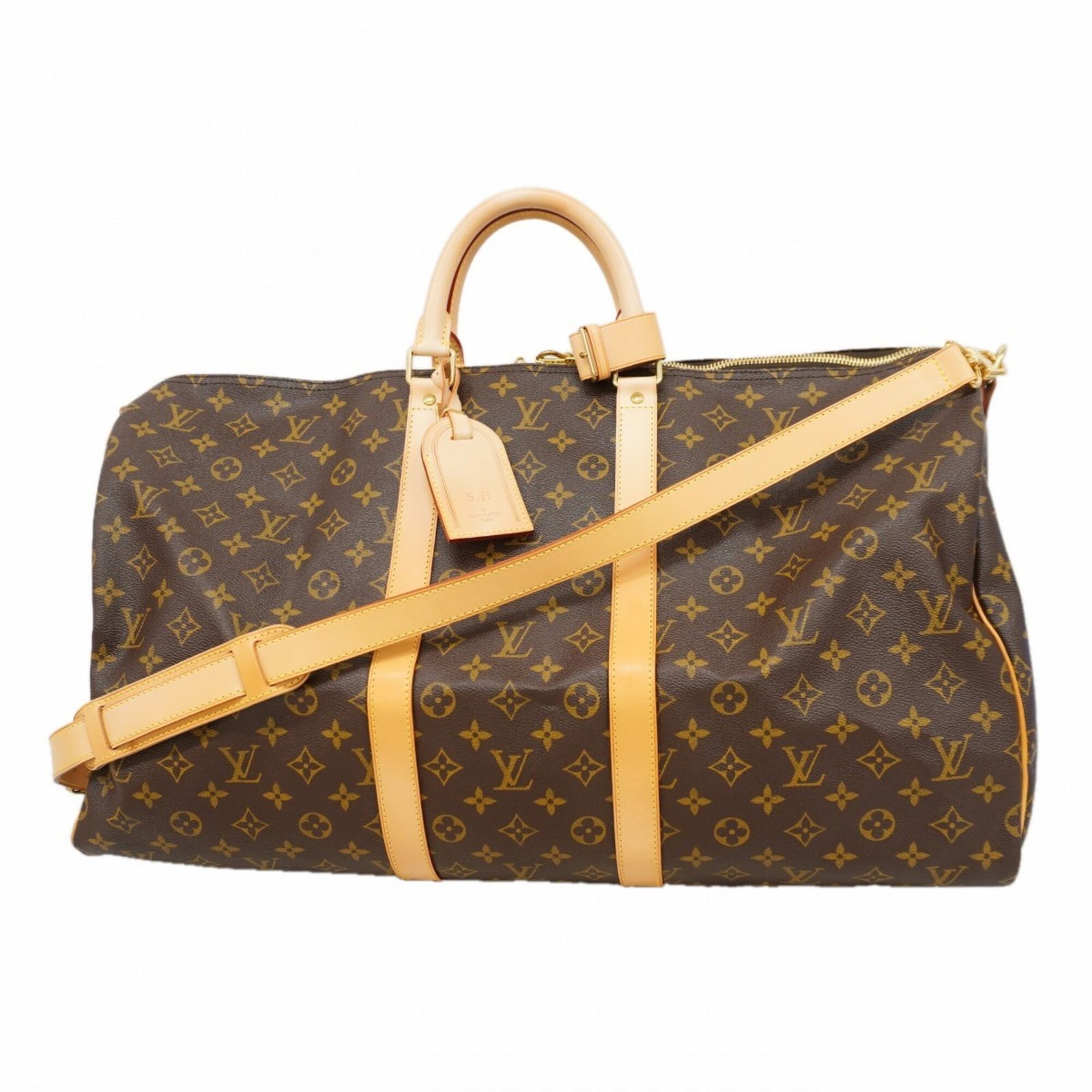 ルイ・ヴィトン(Louis Vuitton) ルイ・ヴィトン バッグ・ボストンバッグ モノグラム キーポルバンドリエール55 M41414 ブラウンメンズ レディース
