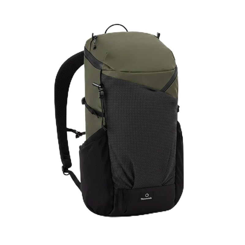 [SWAG GEAR] ThousWinds ANEMOI 20L 登山バックパック 超軽量500g エコパックEPX200 防水耐久 モジュラー式 シティ兼用 ULザック 取り外し背面パネル 通気 トレッキング 日帰り登山 (オリーブグリーン)