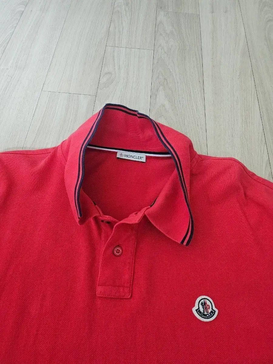 MONCLER モンクレール レッド ポロ Tシャツ XXL