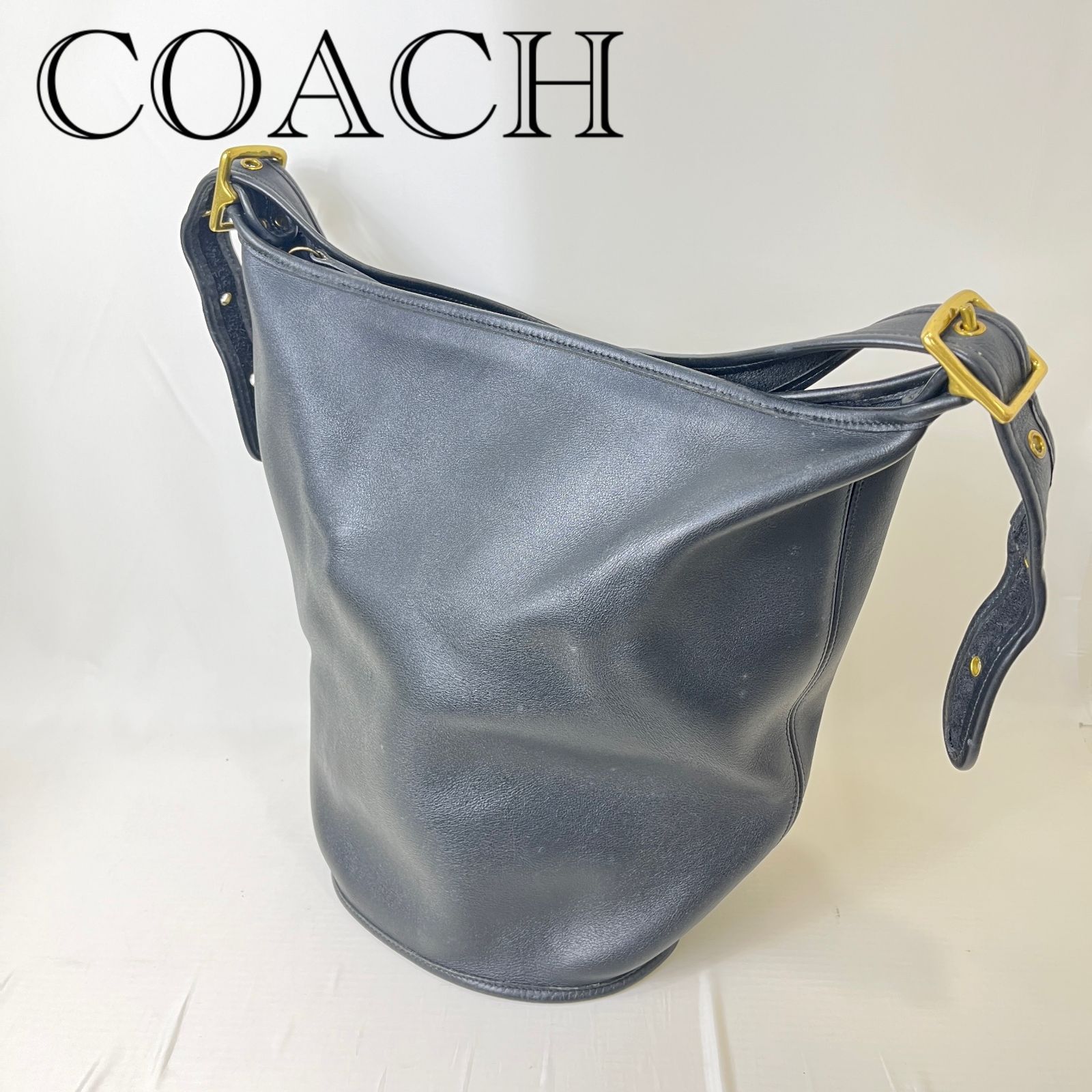 COACH オールドコーチ ショルダーバッグ ブラック バケツ 鞄 _266067