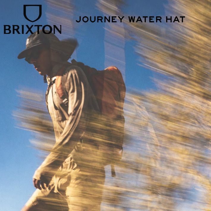 BRIXTON ブリクストン レジャーキャップ JOURNEY WATER HAT - BLACK スナップバック 水陸両用 CAP スケボー アメ車 バイカー ストリート サーフィン