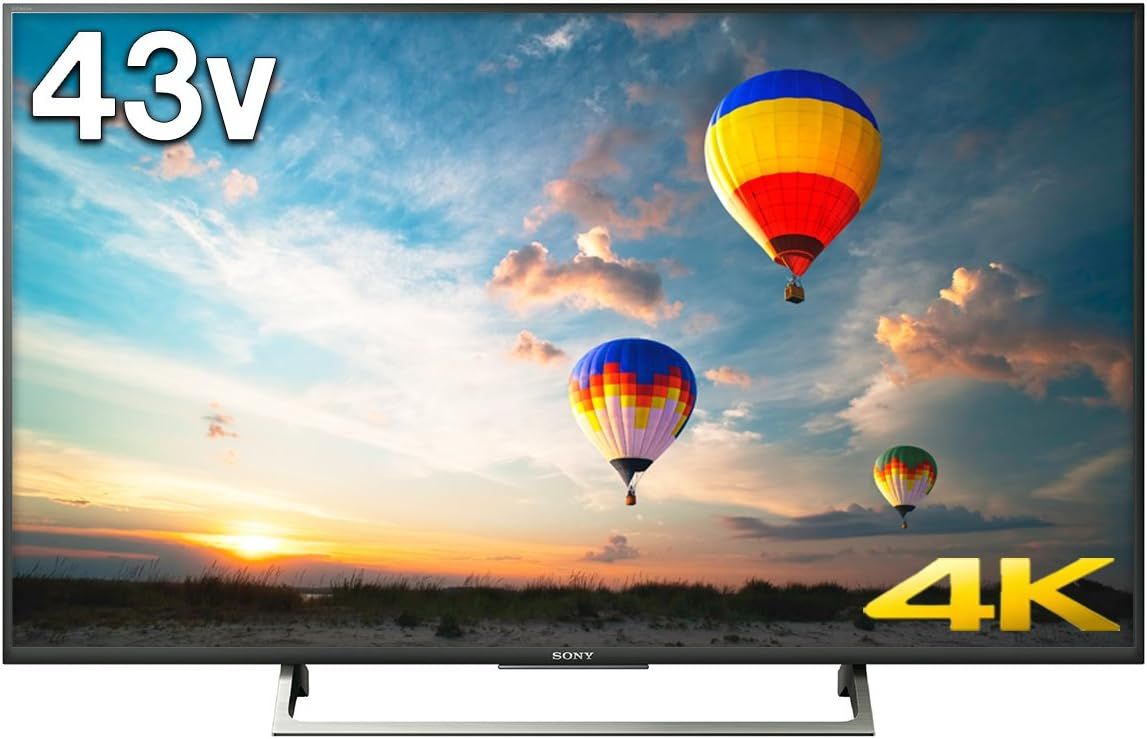 【動作確認済】【中古】訳あり・本体・リモコンのみ ソニー 43V型 液晶テレビ ブラビア 4K AndroidTV KJ-43X8000E-B ブラック系 2018年製