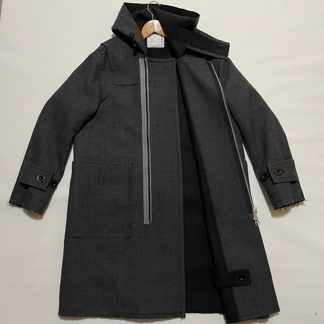 sacai サカイ 22AW check bonding coat コート 198000円 - メルカリ