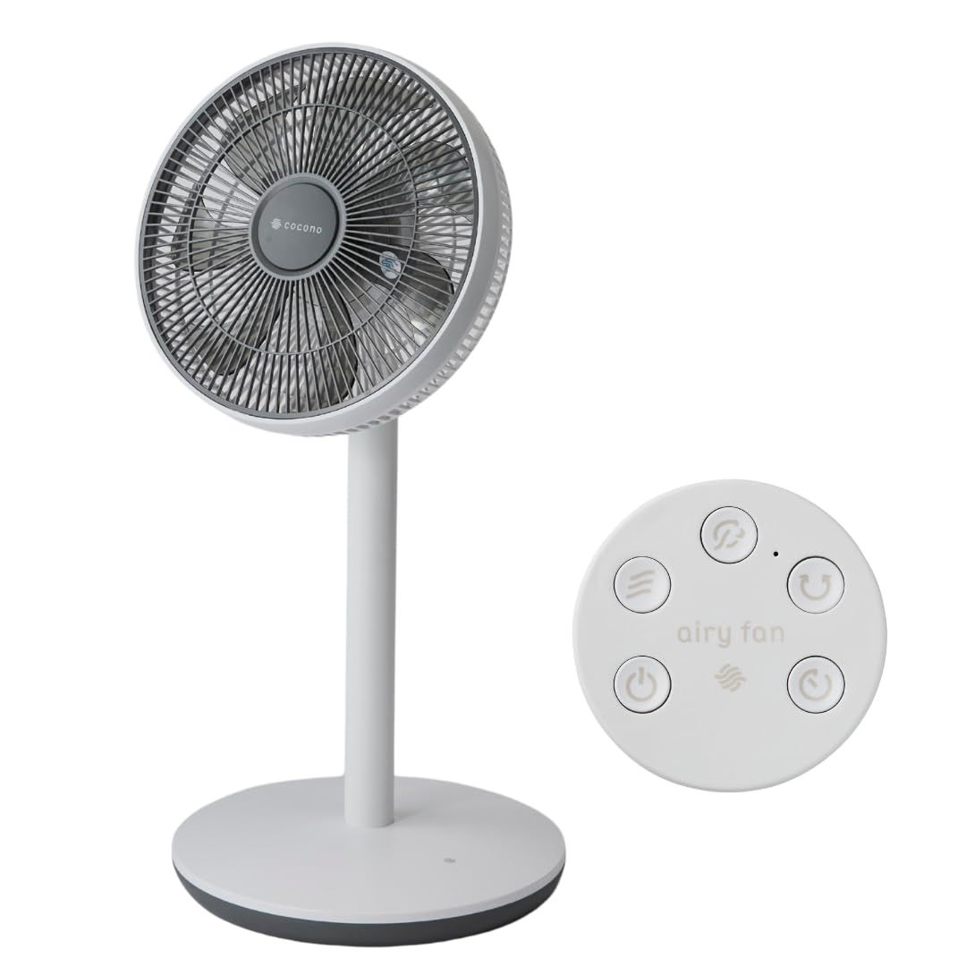 coconoサーキュレーター 静音 360度首振り インテリア スマホ操作 airy fan Basic CF-B271SR-WH (ホワイト) DCモーター 扇風機 おしゃれ アプリ操作 airyfan エアリーファン ベーシック ココノe 7122a699