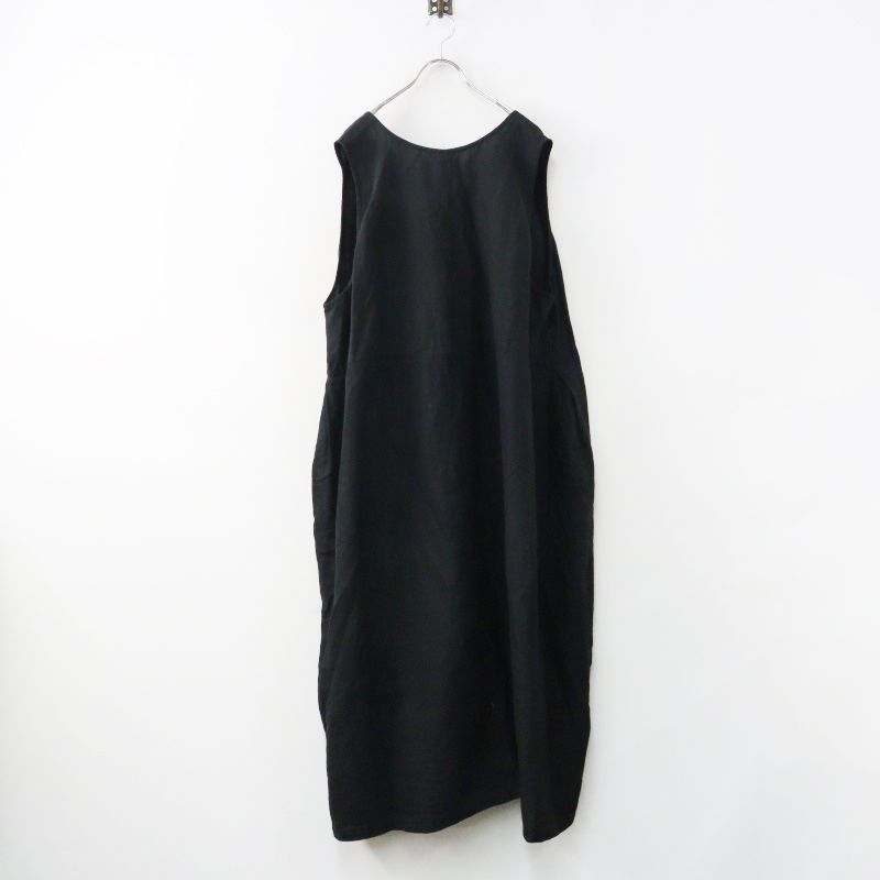 2022SS ネストローブ nest Robe ブラックリネンバックVネック
