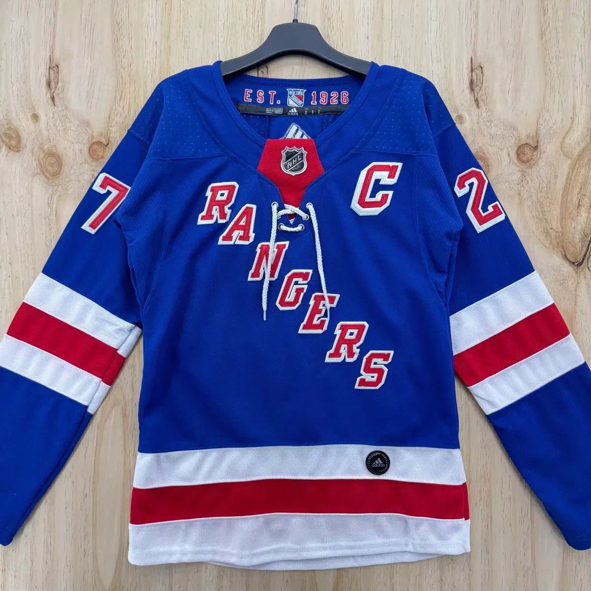 アディダス NEW YORK レンジャーズ NHL ジャージ ブルー S