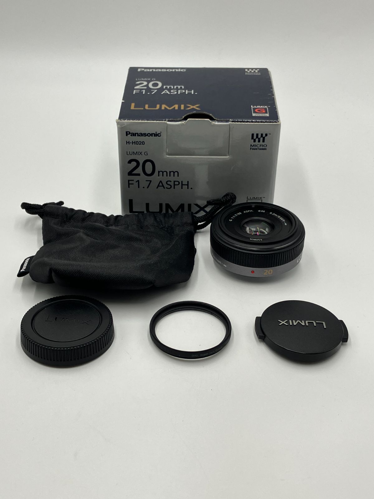 【動作確認済】Panasonic LUMIX G 20mm F1.7 ASPH. H-H020 単焦点レンズ
