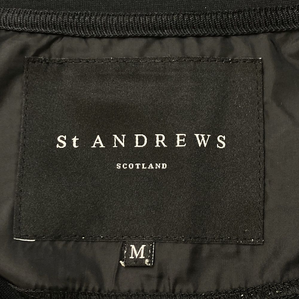 サイズ：M ST ANDREWS セントアンドリュース 長袖ジップジャケット