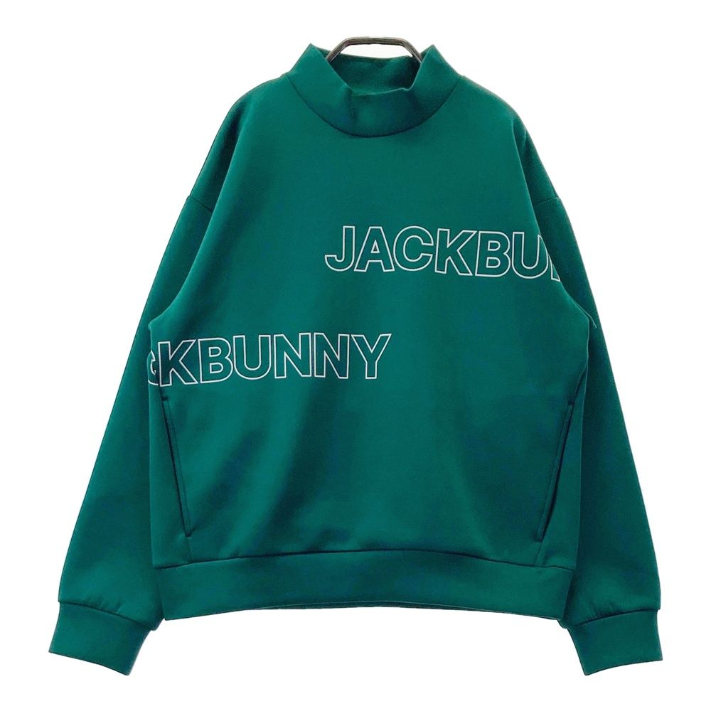 サイズ：1 JACK BUNNY ジャックバニー 2025年モデル ハイネック スウェットプルオーバー グリーン系 [240101697720] ゴルフウェア レディース ストスト