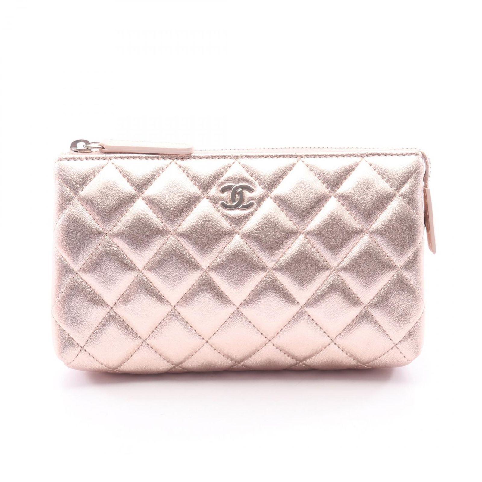 CHANEL シャネル マトラッセ メタリック ポーチ