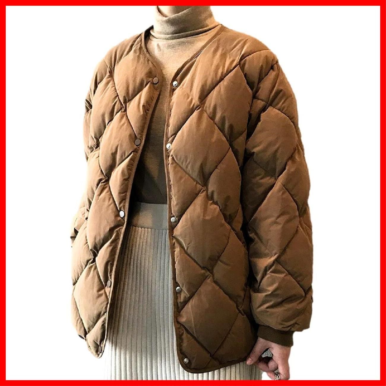 【特価セール】ジャケット あったか ショート 丈 ノーカラー 中綿 キルティング レディース