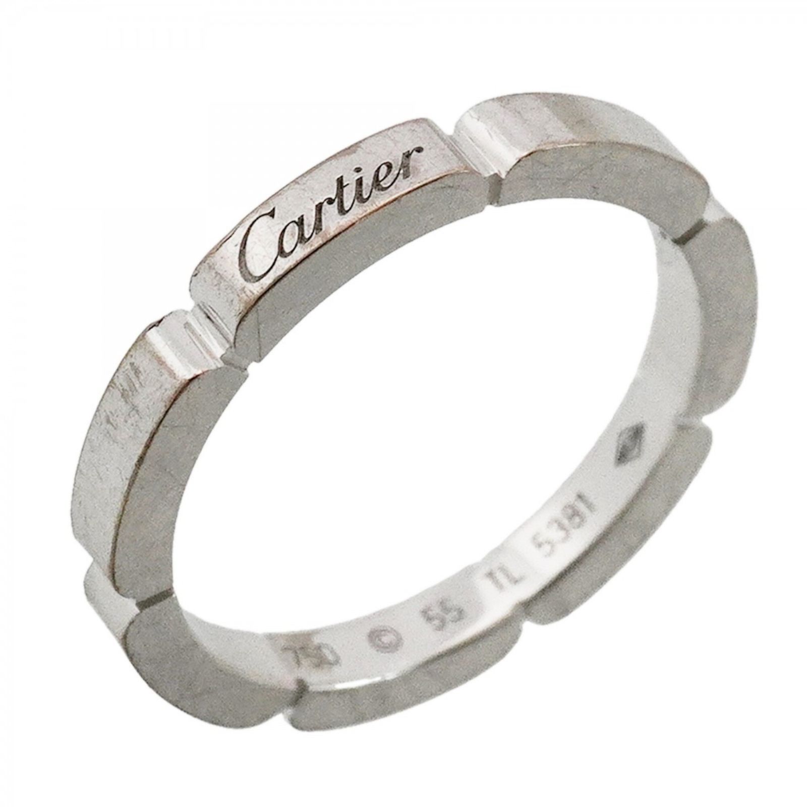 カルティエ(Cartier) カルティエ リング マイヨンパンテール 18KWG ホワイトゴールド ＃55メンズ