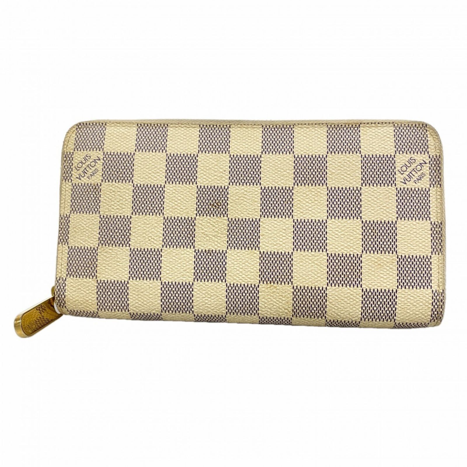 ルイ・ヴィトン(Louis Vuitton) ルイ・ヴィトン 長財布 ダミエ・アズール ジッピーウォレット N60019 ホワイトレディース