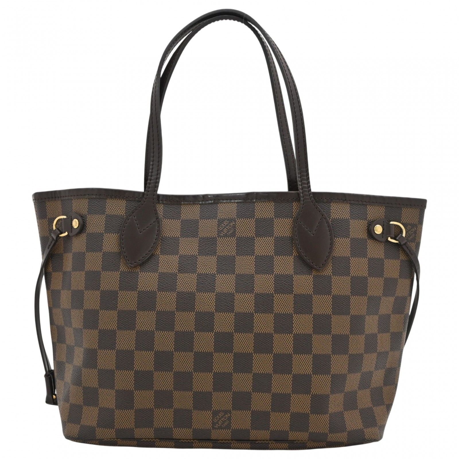 【中古】ルイヴィトン ダミエ ネヴァーフルPM トートバッグ ゴールド金具 Bランク lv8793hh