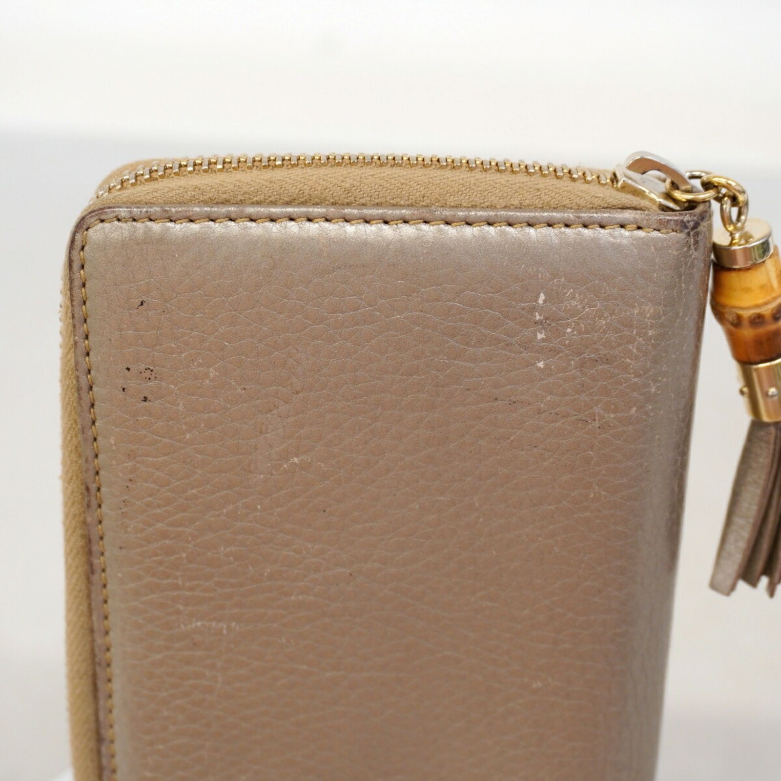 グッチ(Gucci) グッチ 長財布 バンブー 307984 レザー ライトブラウン 