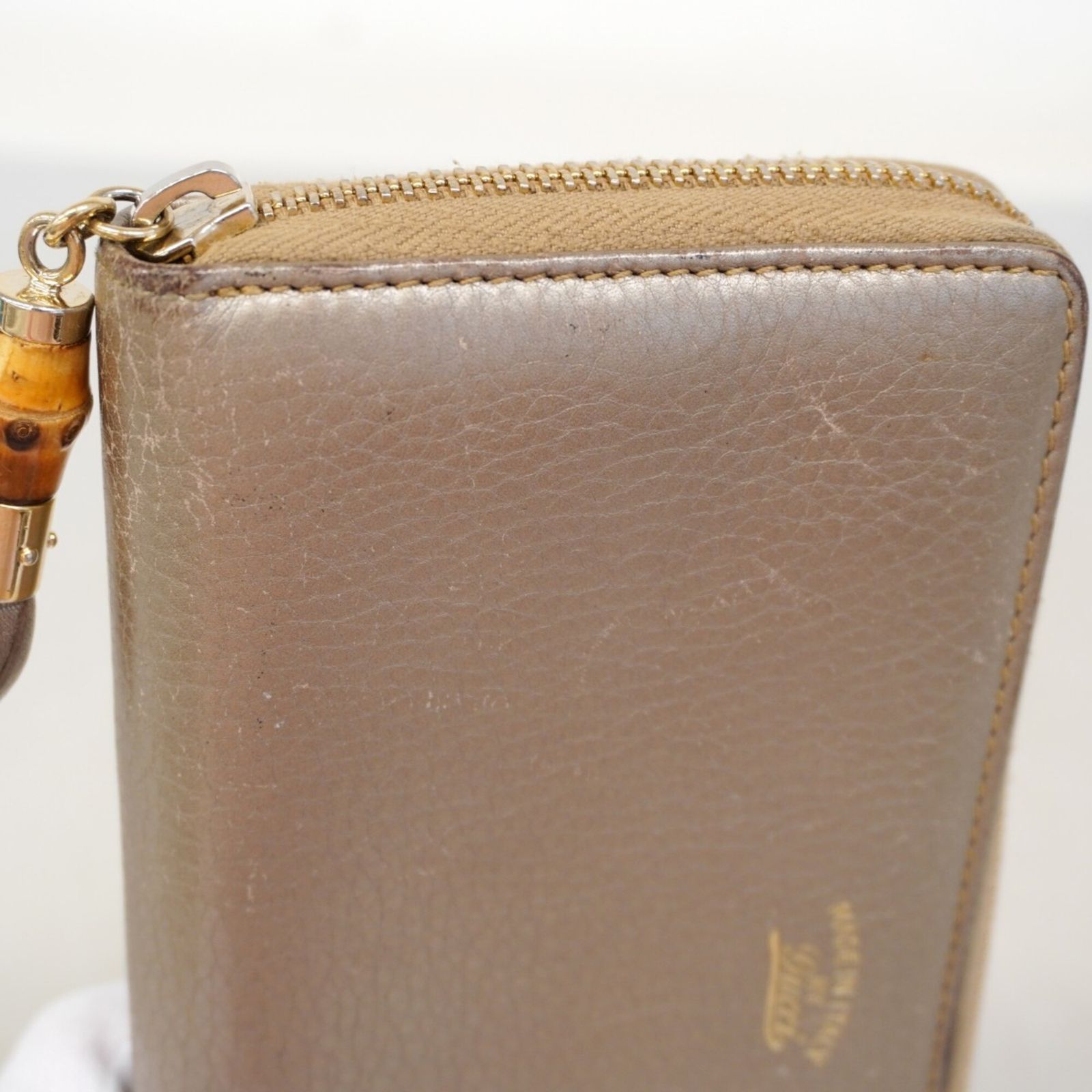 グッチ(Gucci) グッチ 長財布 バンブー 307984 レザー ライトブラウン 